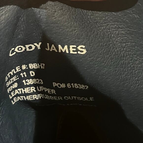 Cody James Blue Collection Western Performance Boots Broad Square Toe 11D NWOB main image 4